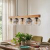 Koyoto Hanglamp, Kogellampje, Hanglamp Natuurlijke kleuren, Zwart, 5-lichts