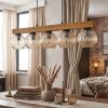 Koyoto Hanglamp, Kogellampje, Hanglamp Natuurlijke kleuren, Zwart, 5-lichts