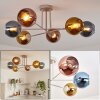 Koyoto Plafondlamp, Kogellampje 78 cm Zandkleurig, 6-lichts