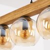 Koyoto Hanglamp, Kogellampje, Hanglamp Natuurlijke kleuren, Zwart, 4-lichts