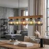 Koyoto Hanglamp, Kogellampje, Hanglamp Natuurlijke kleuren, Zwart, 5-lichts