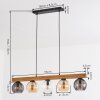 Koyoto Hanglamp, Kogellampje, Hanglamp Natuurlijke kleuren, Zwart, 5-lichts