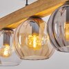 Koyoto Hanglamp, Kogellampje, Hanglamp Natuurlijke kleuren, Zwart, 5-lichts