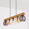 Koyoto Hanglamp, Kogellampje, Hanglamp Natuurlijke kleuren, Zwart, 5-lichts