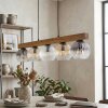 Ripoll Hanglamp, Kogellampje, Hanglamp Natuurlijke kleuren, Zwart, 5-lichts