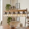 Ripoll Hanglamp, Kogellampje, Hanglamp Natuurlijke kleuren, Zwart, 5-lichts