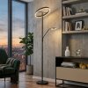 Melak Staande lamp, Leeslamp LED Zwart, 2-lichts