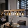 Koyoto Hanglamp, Kogellampje, Hanglamp Natuurlijke kleuren, Zwart, 5-lichts