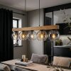 Koyoto Hanglamp, Kogellampje, Hanglamp Natuurlijke kleuren, Zwart, 5-lichts