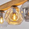 Ripoll Hanglamp, Kogellampje, Hanglamp Natuurlijke kleuren, Zwart, 4-lichts