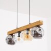 Ripoll Hanglamp, Kogellampje, Hanglamp Natuurlijke kleuren, Zwart, 4-lichts