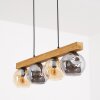 Ripoll Hanglamp, Kogellampje, Hanglamp Natuurlijke kleuren, Zwart, 4-lichts