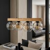 Ripoll Hanglamp, Kogellampje, Hanglamp Natuurlijke kleuren, Zwart, 4-lichts