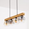 Ripoll Hanglamp, Kogellampje, Hanglamp Natuurlijke kleuren, Zwart, 4-lichts