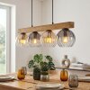 Koyoto Hanglamp, Kogellampje, Hanglamp Natuurlijke kleuren, Zwart, 4-lichts