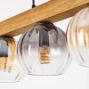 Koyoto Hanglamp, Kogellampje, Hanglamp Natuurlijke kleuren, Zwart, 4-lichts