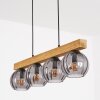 Koyoto Hanglamp, Kogellampje, Hanglamp Natuurlijke kleuren, Zwart, 4-lichts