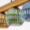Koyoto Hanglamp, Kogellampje, Hanglamp Natuurlijke kleuren, Zwart, 5-lichts