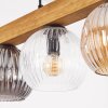 Ripoll Hanglamp, Kogellampje, Hanglamp Natuurlijke kleuren, Zwart, 4-lichts