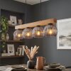 Ripoll Hanglamp, Kogellampje, Hanglamp Natuurlijke kleuren, Zwart, 4-lichts