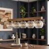 Ripoll Hanglamp, Kogellampje, Hanglamp Natuurlijke kleuren, Zwart, 5-lichts
