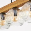 Ripoll Hanglamp, Kogellampje, Hanglamp Natuurlijke kleuren, Zwart, 5-lichts