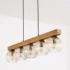 Ripoll Hanglamp, Kogellampje, Hanglamp Natuurlijke kleuren, Zwart, 5-lichts