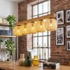 Basto Hanglamp, Kogellampje, Hanglamp Natuurlijke kleuren, Zwart, 5-lichts