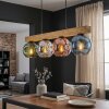 Ripoll Hanglamp, Kogellampje, Hanglamp Natuurlijke kleuren, Zwart, 4-lichts