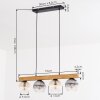 Koyoto Hanglamp, Kogellampje, Hanglamp Natuurlijke kleuren, Zwart, 4-lichts