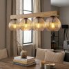 Koyoto Hanglamp, Kogellampje, Hanglamp Natuurlijke kleuren, Zwart, 4-lichts