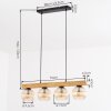 Koyoto Hanglamp, Kogellampje, Hanglamp Natuurlijke kleuren, Zwart, 4-lichts