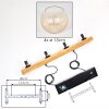Koyoto Hanglamp, Kogellampje, Hanglamp Natuurlijke kleuren, Zwart, 4-lichts