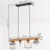 Koyoto Hanglamp, Kogellampje, Hanglamp Natuurlijke kleuren, Zwart, 4-lichts