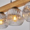 Ripoll Hanglamp, Kogellampje, Hanglamp Natuurlijke kleuren, Zwart, 4-lichts