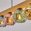 Ripoll Hanglamp, Kogellampje, Hanglamp Natuurlijke kleuren, Zwart, 5-lichts