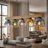 Koyoto Hanglamp, Kogellampje, Hanglamp Natuurlijke kleuren, Zwart, 5-lichts