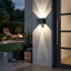 Almodofa Wandlamp voor buiten, Licht omhoog & omlaag, Wandlamp LED Antraciet, 1-licht, Bewegingsmelder