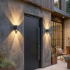 Almodofa Wandlamp voor buiten, Licht omhoog & omlaag, Wandlamp LED Antraciet, 1-licht, Bewegingsmelder