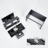 Almodofa Wandlamp voor buiten, Licht omhoog & omlaag, Wandlamp LED Antraciet, 1-licht, Bewegingsmelder