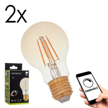 Eglo verlichting E27 LED 5.5 Watt warm wit dimbaar 500 Lumen