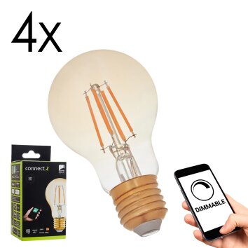 Eglo verlichting E27 LED 5.5 Watt warm wit dimbaar 500 Lumen