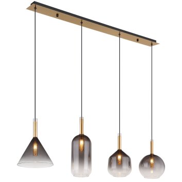 Globo Elisabeth Hanglamp Messing, 4-lichts