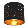 Globo CLARKE Plafondlamp Zwart, 1-licht