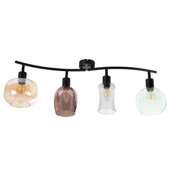 Nino-Leuchten TELESTO Plafondlamp Zwart, 4-lichts