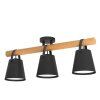 Eglo BOYLE Plafondlamp Bruin, Zwart, 3-lichts