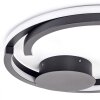 LED Plafondlamp Miral met dubbele lichtgevende ring en wit scherm, CCT 2700-6500 Kelvin