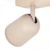 Lemak LED plafondspot 2-lichts, zandkleurige verstelbare GU10 spot