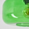 Boza groene glazen plafondlamp Ø 28 cm, rond E27, retro vintage stijl