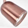 LED Lemak richtbare plafondspot in geborstelde koperlook, GU10 opbouwspot